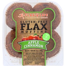 FLAX4LIFE: Muffin Frozen Apple Cinnamon, 14 oz