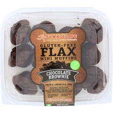 FLAX4LIFE: Mini Chocolate Brownie Muffins, 14 oz