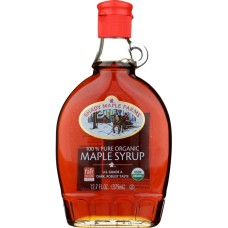 SHADY MAPLE FARMS: Organic Grade B Maple Syrup, 12.7 Oz