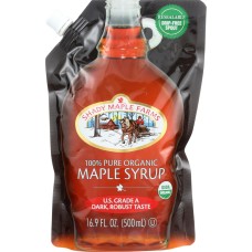 SHADY MAPLE FARM: Organic Maple Syrup Dark Robust, 16.9 oz