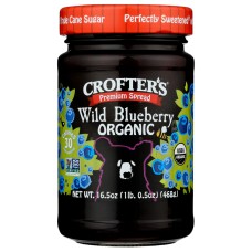 CROFTERS: Organic Wild Blueberry Premium Spread, 16.5 oz