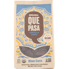 QUE PASA: Blue Corn Tortilla Chips, 11 oz