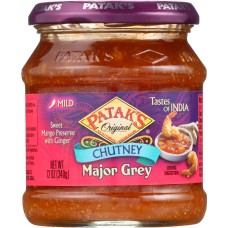 PATAK'S:  Major Grey Chutney Mango Preserve with Ginger, 12 oz
