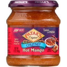 PATAK'S: Hot Mango Chutney, 12 oz