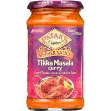 PATAK'S: Tikka Masala Curry Cooking Sauce, 15 Oz