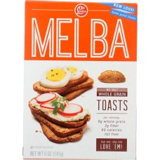 OLD LONDON: Melba Unsalted Whole Grain Toasts, 5 oz