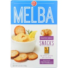 OLD LONDON: Roasted Garlic Melba Snacks, 5.25 oz