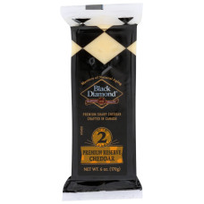 BLACK DIAMOND: 2 Year Premium Sharp Cheddar Cheese, 6 oz