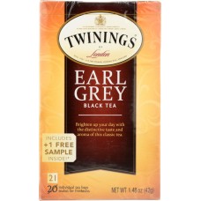 TWINING TEA: Classics Earl Grey Tea, 20 Tea Bags, 1.41 oz
