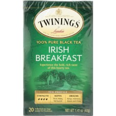 TWINING TEA: Classics Irish Breakfast Tea, 20 Tea Bags, 1.41 oz