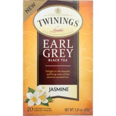 TWININGS: Jasmine Earl Grey Black Tea, 1.41 oz