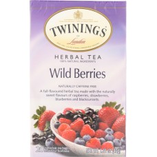 TWINING TEA: Wild Berries Herbal Tea, 20 bg