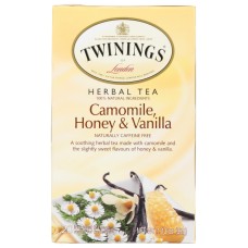 TWINING TEA: Camomile, Honey & Vanilla Herbal Tea, 20 bg
