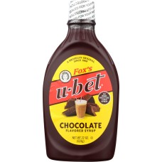 FOX UBET: Syrup Chocolate, 22 oz