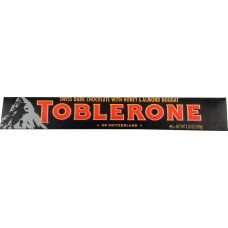 TOBLERONE: Swiss Dark Chocolate with Honey and Almond Nougat, 3.52 oz