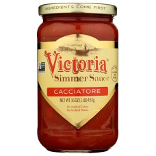 VICTORIA: Simmer Sauce Cacciatore, 16 oz