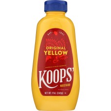 KOOPS: Original Yellow Mustard Squeeze, 12 oz