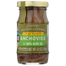 SEASONS: Anchovy Glass Jar, 4.2 oz