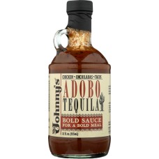 JOHNNYS FINE FOODS: Adobo Tequila Sauce, 12 oz