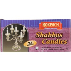 ROKEACH:  Israeli Shabbat Candles 72 Count, 1 ea