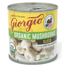 GIORGIO: Organic Sliced Mushroom, 4 oz