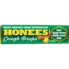 AMBROSOLI: Honees Menthol Eucalyptus 9 Cough Drops, 1.63 oz