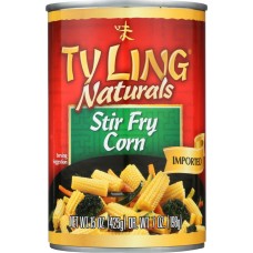 TY LING: Imported Stir Fry Corn Pre Cut High Quality, 15 oz