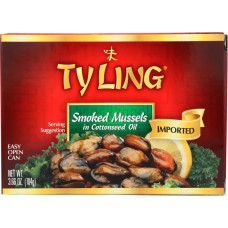 TY LING: Smoked Mussels, 3.66 oz
