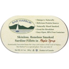 BAR HARBOR: Sardine Fillet Smoked Boneless, 6.7 oz