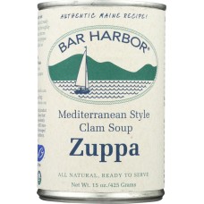 BAR HARBOR: Soup Zuppa Mediterranean Clam Chowder, 15 oz