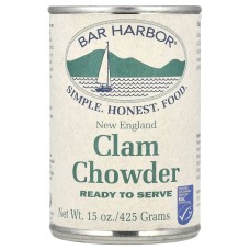 BAR HARBOR: Soup Chowder Clam New England Ready To Served, 15 oz