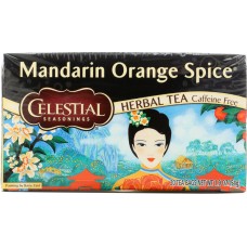 CELESTIAL SEASONINGS: Mandarin Orange Spice Herbal Tea Caffeine Free, 20 bg
