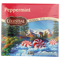 CELESTIAL SEASONINGS: Peppermint Herbal Tea, 40 bg