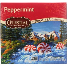 CELESTIAL SEASONINGS: Peppermint Herbal Tea, 40 bg