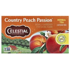 CELESTIAL SEASONINGS: Country Peach Passion Herbal Tea Caffeine Free, 20 bg