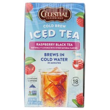 CELESTIAL SEASONINGS: Tea Blk Raspry Cold Brew, 18 BG