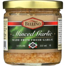 BELLINO: Minced Garlic Made From Fresh Garlic, 7.5 oz