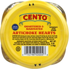CENTO: Artichoke Hearts Quartered and Marinated, 6 oz