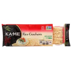 KA ME: Rice Cracker Sesame Gluten Free, 3.5 oz
