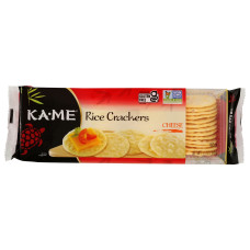 KA ME: Cheese Rice Crackers, 3.5 oz KA ME: Cheese Rice Crackers, 3.5 oz