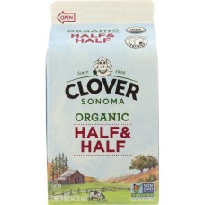 CLOVER SONOMA: Organic Half & Half, 16 oz