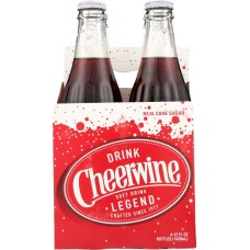 CHEERWINE: Cherry Soda 4 Bottle, 48 oz