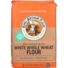 KING ARTHUR FLOUR: White Whole Wheat Flour, 5 lbs