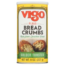 VIGO: Plain Golden Toasted Bread Crumbs, 8 oz