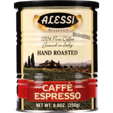 ALESSI: Caffe' Espresso 100% Pure Ground Coffee, 8.8 Oz