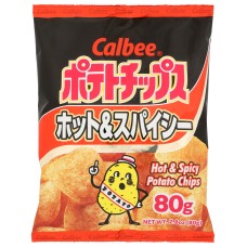 CALBEE: Hot And Spicy Potato Chips, 2.8 oz