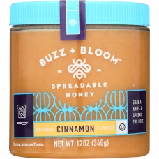 NATURAL AMERICA: Cinnamon Spreadable Honey, 12 oz