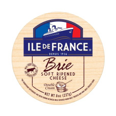 ILE DE FRANCE: Brie Soft Ripened Cheese, 8 oz