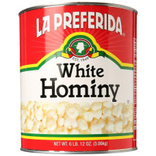 LA PREFERIDA: White Hominy Bean, 108 oz LA PREFERIDA: White Hominy Bean, 108 oz