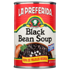 LA PREFERIDA: Black Bean Soup, 15 oz LA PREFERIDA: Black Bean Soup, 15 oz